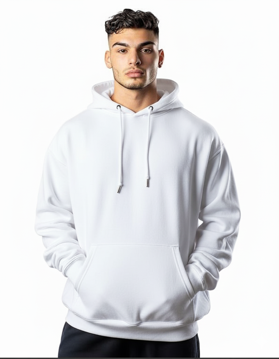 PLAIN UNISEX HOODIE TOP QUALITY
