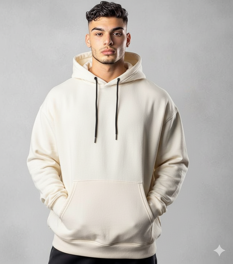 PLAIN UNISEX HOODIE TOP QUALITY