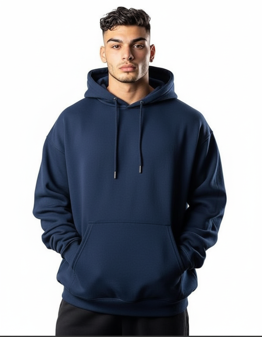 PLAIN UNISEX HOODIE TOP QUALITY
