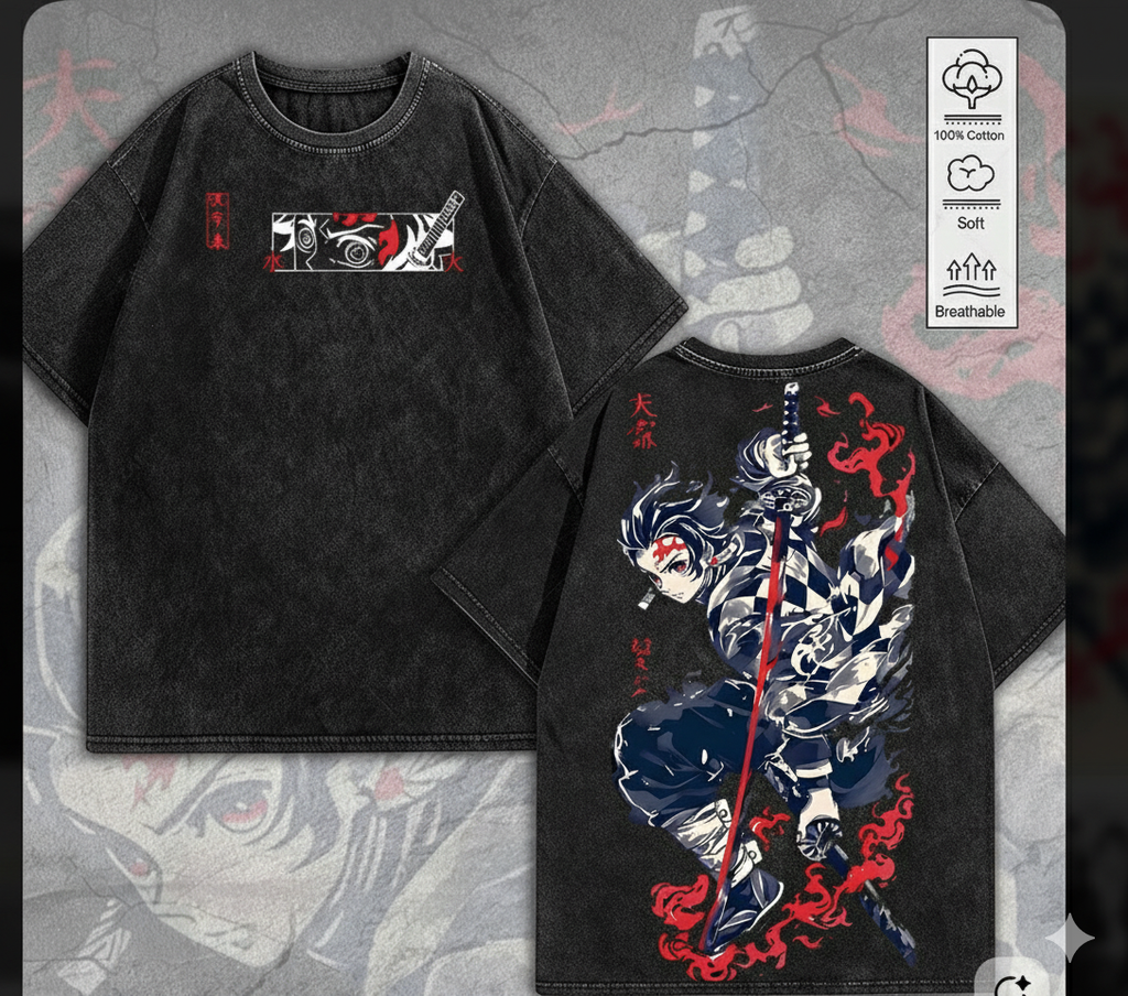 Acid washed oversized unisex T-shirt(3DESIGHNS)