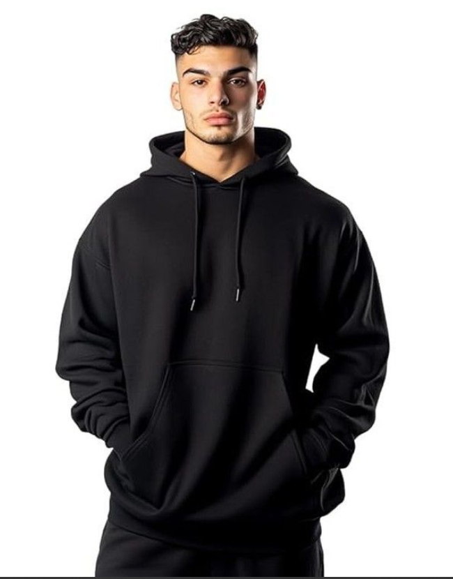 PLAIN UNISEX HOODIE TOP QUALITY