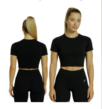 Plain Pure Cotton Girl’s Crop top