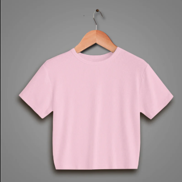 Plain Pure Cotton Girl’s Crop top